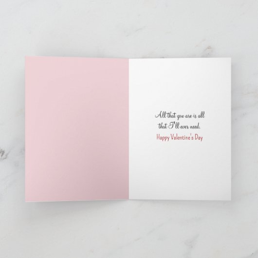 Explodierende Valentinpapierherzen Karte (Innenseite)