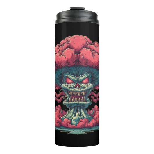 Explodierender Dämon Street Art Becher (Vorderseite)
