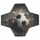 Explodierender Fußballball Fußball (Flach)