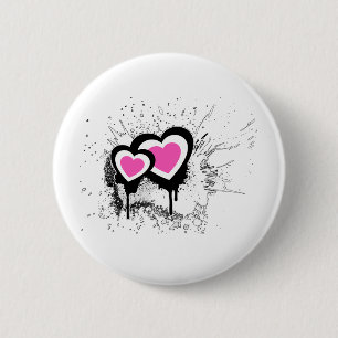 Explodierender Herzen Emo alternativer Button