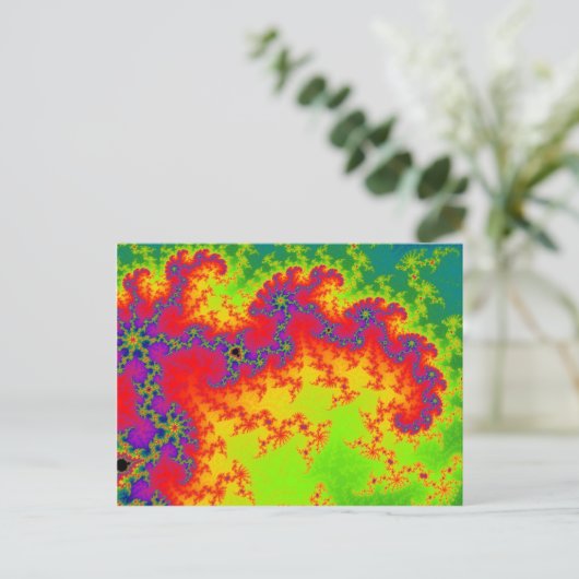 Explodierender Regenbogen Postkarte (Stehend Vorderseite)