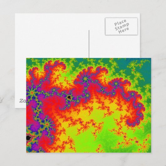 Explodierender Regenbogen Postkarte (Vorne/Hinten)