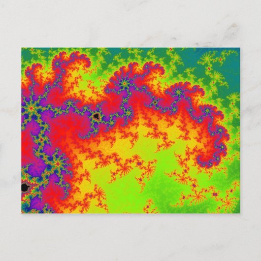 Explodierender Regenbogen Postkarte (Vorderseite)