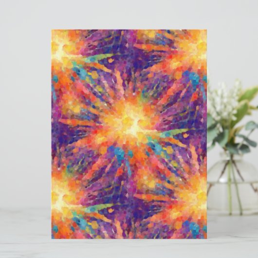 Explodierender Star Einladung (Stehend Vorderseite)