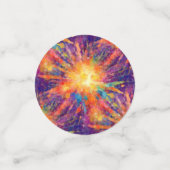 Explodierender Star Konfetti (Klein Vorderseite)