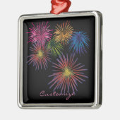 Explodierendes Feuerwerk Thunder_Cove Keramik Orna Ornament Aus Metall (Links)