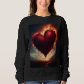 Explodierendes Herzglück Sweatshirt (Vorderseite)