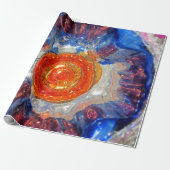 Explodierendes Kosmos Art Glass - Van Gogh Orange Geschenkpapier (Ungerollt)