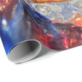 Explodierendes Kosmos Art Glass - Van Gogh Orange Geschenkpapier (Rolleneckpunkt)