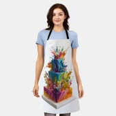 Exploding Colourful Cake Schürze (Getragen)