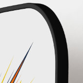 Exploding Padel Ball Pop Art Illustration Pickleball Schläger (Linke Seite)