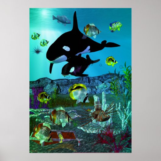 Exploration 3D Aquarium ORCA Poster (Vorne)