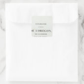 Exploration von Oregon 3 Quadratischer Aufkleber (Tasche)
