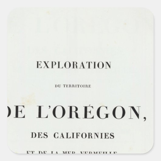 Exploration von Oregon 3 Quadratischer Aufkleber (Vorderseite)