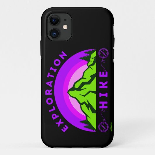 EXPLORATION WANDERN Bergsteiger Geschenk Case-Mate iPhone Hülle (Rückseite)