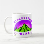 EXPLORATION WANDERN Bergsteiger Geschenk Kaffeetasse (Links)