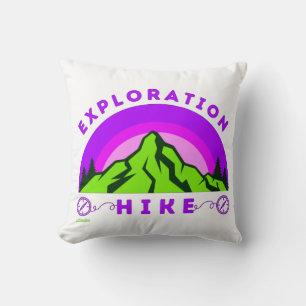 EXPLORATION WANDERN Bergsteiger Geschenk Kissen