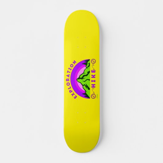 EXPLORATION WANDERN Bergsteiger Geschenk Skateboard (Vorne)