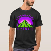 EXPLORATION WANDERN Bergsteiger Geschenk T-Shirt (Vorderseite)