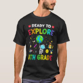 Explore 8th Grade Back To School Astronaut Space E T-Shirt (Vorderseite)