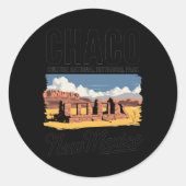 Explore Chaco Culture National Park New Mexico  Runder Aufkleber (Vorderseite)