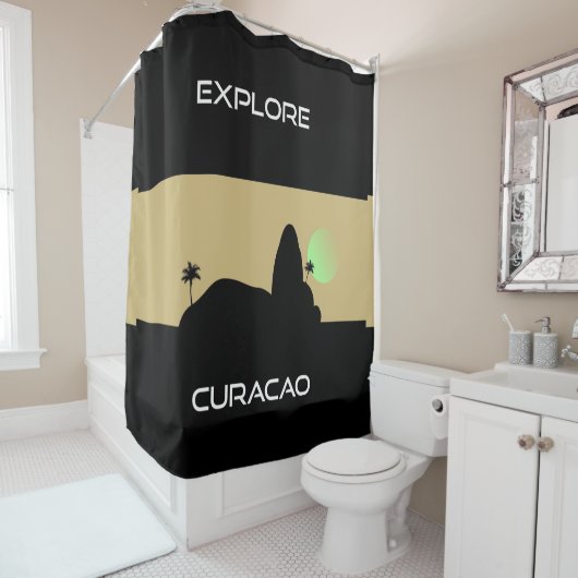 Explore Curacao Duschvorhang (Beispiel)