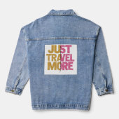 "Explore & Dream Typography" Jeansjacke (Rückseite)