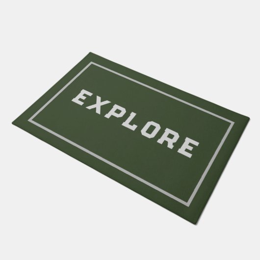 EXPLORE FUßMATTE (Schrägansicht)