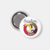 Explore Haiti Logo Reise-Patch. Magnet (Vorderseite/Rückseite)