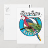 Explore Hawaii Retro Logo Postkarte (Vorne/Hinten)