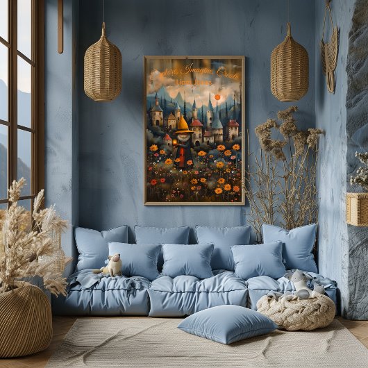 Explore, Imagine, Create Póster Motivador Infantil Poster