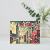 "Explore London" Postkarte (Stehend Vorderseite)