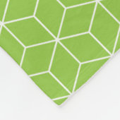 Explore Modern Optical Illusions with Cube Pattern Fleecedecke (Ecke)