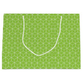Explore Modern Optical Illusions with Cube Pattern Große Geschenktüte (Vorderseite)
