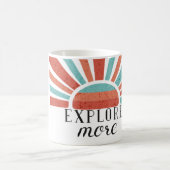 Explore More -Gradient retro sunset  Kaffeetasse (Mittel)
