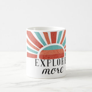 Explore More -Gradient retro sunset Kaffeetasse