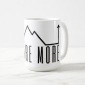 Explore More Minimalist Mountain Coffee Mug Kaffeetasse (VorderseiteRechts)