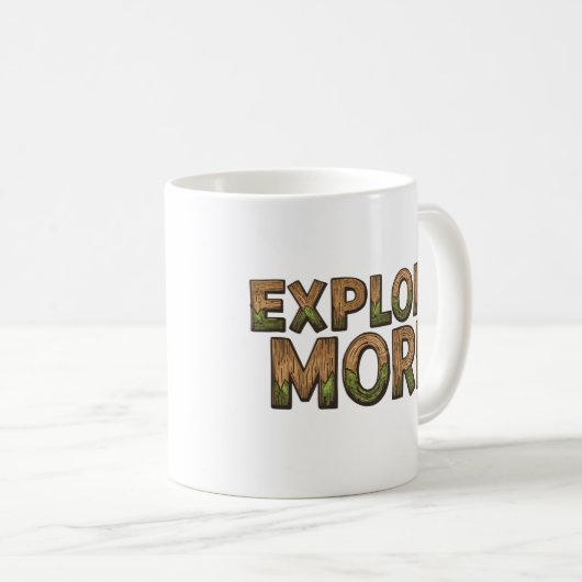 Explore More Mountains | Mushroom Hiking Adventure Kaffeetasse (VorderseiteRechts)