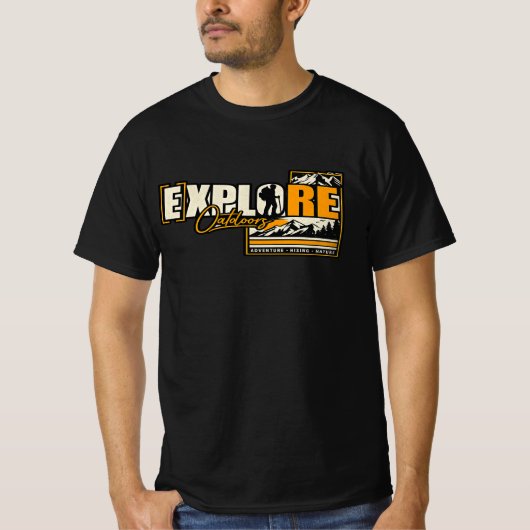 Explore Outdoors Adventure Graphic T-Shirt for Men (Vorderseite)