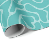 Explore Seamless Turquoise Patterns  Geschenkpapier (Rolleneckpunkt)