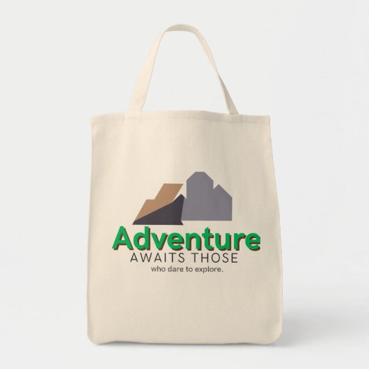 Explore The Adventure Tote Bag Tragetasche (Vorne)