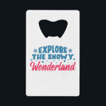 Explore the Snowy Wonderland Geldbeutel Flaschenöffner<br><div class="desc">Explore the snowy Wonderland</div>