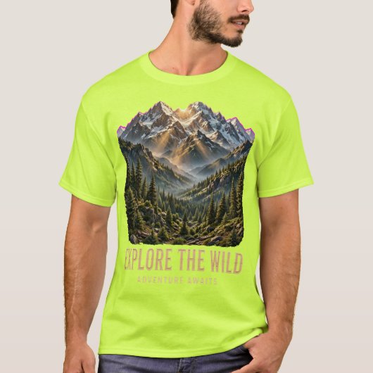 Explore the Wild Mountain T-Shirt – 3D Abenteuer W (Vorderseite)