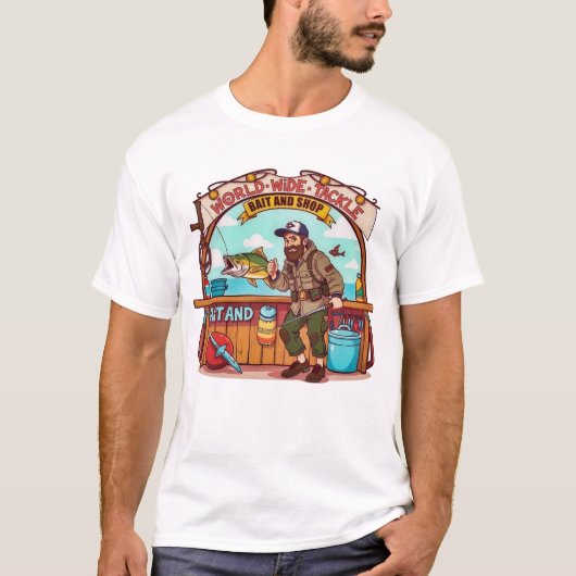 Explore the World of Fishing T-Shirt (Vorderseite)