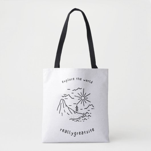 Explore the World – Really Great Site Tasche (Vorderseite)