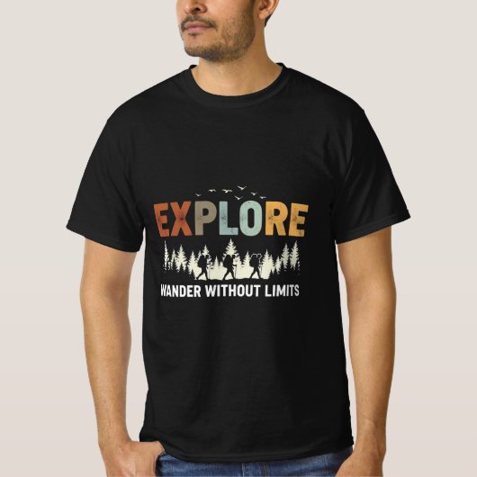EXPLORE - Wander ohne Grenzen T-Shirt (Vorderseite)