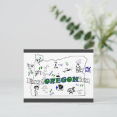 ExplOREGONian fügen Sie Ihre Stadt! Liebe :) Postkarte (Stehend Vorderseite)