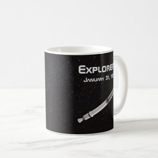 Explorer 1 Satellit Kaffeetasse (VorderseiteRechts)