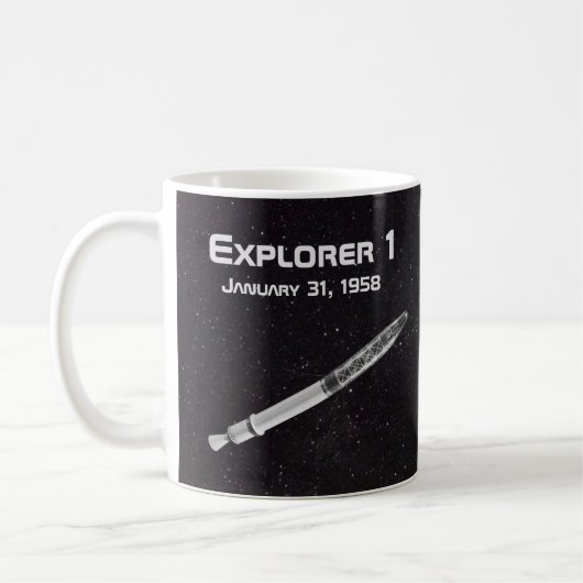 Explorer 1 Satellit Kaffeetasse (Links)