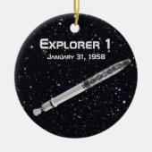 Explorer 1 Satellit Keramik Ornament (Vorne)